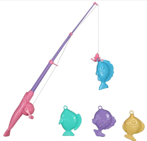 Fishing Pole with Different Fish