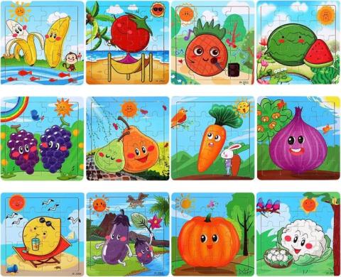 Fruit and Veggie puzzles