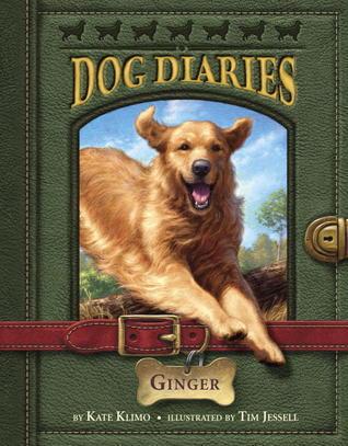 A journal like cover with the middle being a picture of the Golden Retriever Ginger