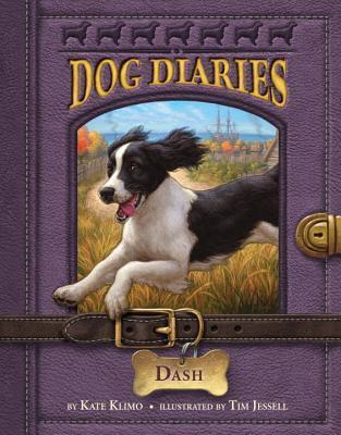 A journal like cover with the middle being a picture of the English Springer Spaniel Dash