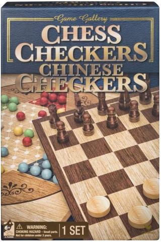 Game Box that includes chess, checkers, and Chinese checkers