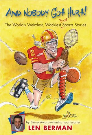 a drawing of a guy in football gear holding a tennis racket with various sports balls being thrown at him