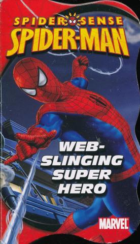 spiderman shooting webs while swinging