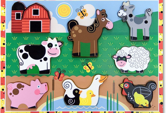 Chunky Farm Animals Wood Puzzle