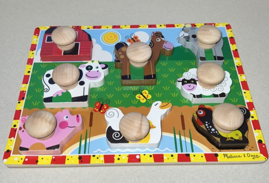 Chunky Farm Animals Wood Puzzle