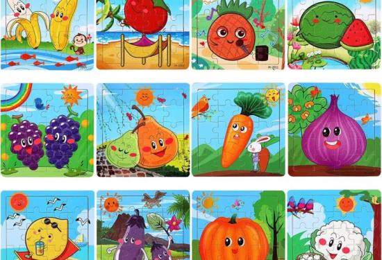 Fruit and Veggie puzzles