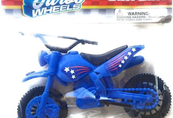 Blue Dirt Bike