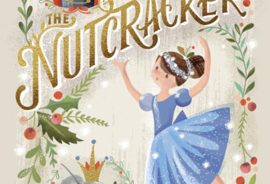 a cartoon illustration of a ballerina, a nutcracker, and the rat king