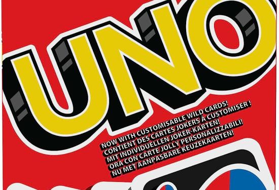 Uno card game box